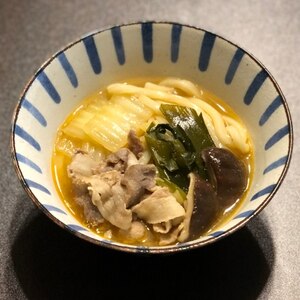 キムチ鍋のスープを使って！簡単キムチうどん